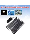 6W 12V DC5521 Camera Solar Panel Outdoor Home Surveillance Lighting Charger