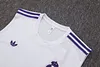 Joyfball 2025/2026 Real Madrid Retro version pre-match training White Jersey+Shorts  1:1 Thai Quality