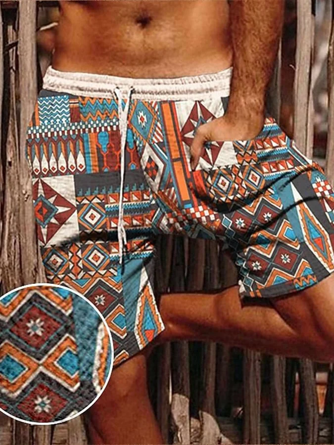 Mullet Cowboy Sedona Aztec Beach Shorts