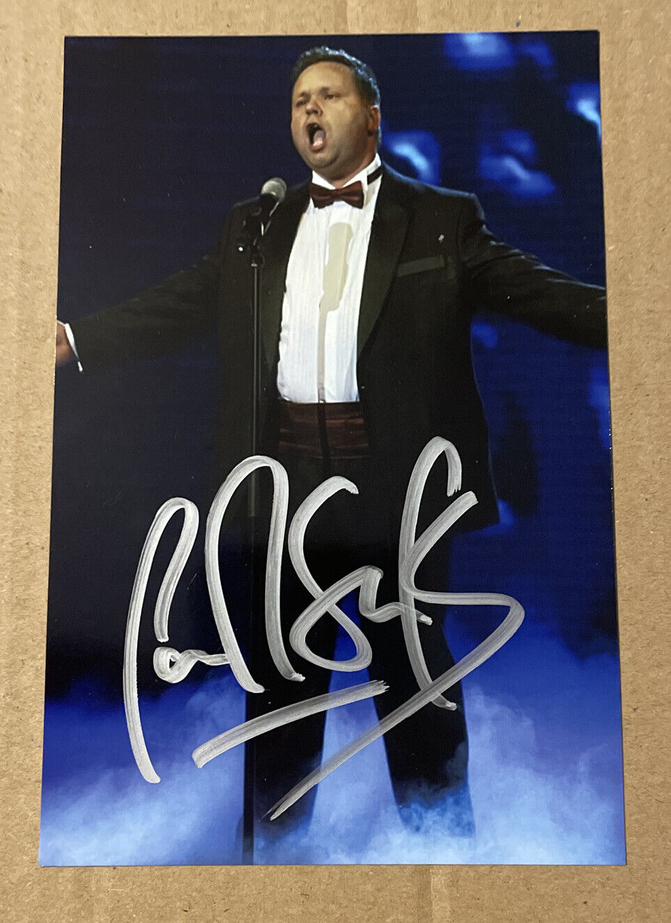 Paul Potts Hand Signed 6x4 Photo Poster painting Autograph Music Britains Got Talent BGT Opera