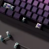 Side engraved hot-swappable RGB e-sports game wireless Bluetooth three-mode bottom light position mechanical keyboard