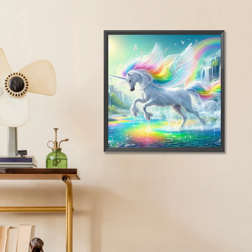 Diamond Painting - Full Round Drill - Unicorn(Canvas|30*30cm)