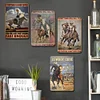 4PCS Cowboy - Vintage Metal Signs Set - 20*30cm - Western