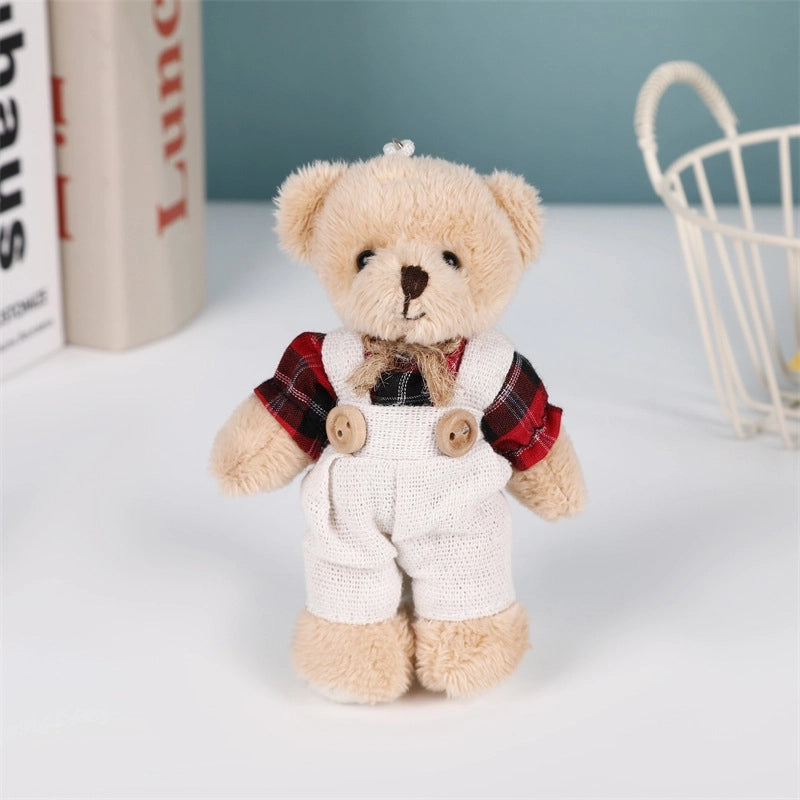 Cute Bear PP Cotton Unisex Bag Pendant Keychain