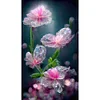 Diamond Painting-5D Full Round Drill Pink Flowers(40*70cm)