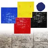 [US Local Warehouse] Concrete Texturing Skin 24x24in Concrete Stamps Mats Set 5 PCS Polyurethane Stamp Stone Tile Texture Mat for Walls/Floors