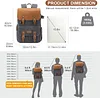 Retro Kamerarucksack DSLR Rucksack,Spiegelreflex Kameratasch Fotorucksack mit Gepolsterter Einlage,f&uuml;r Canon Nikon Sony Spiegelreflexkameras,Drohne,Objektiv,Laptop,Stativ und Zubeh&ouml;r
