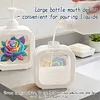 2 pi&egrave;ces de roses color&eacute;es en diamant avec bouteille de pompe &agrave; pompe rechargeable avec pompe, distributeur liquide de vaisselle pour savon &agrave; mains, lotion et apr&egrave;s-shampoing id&eacute;al pour l&rsquo;&eacute;vier de la salle de bain, cuisine