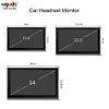 Headrest Monitor Display IPS Android Touch Screen HDMI TV Car Rear Seat Player