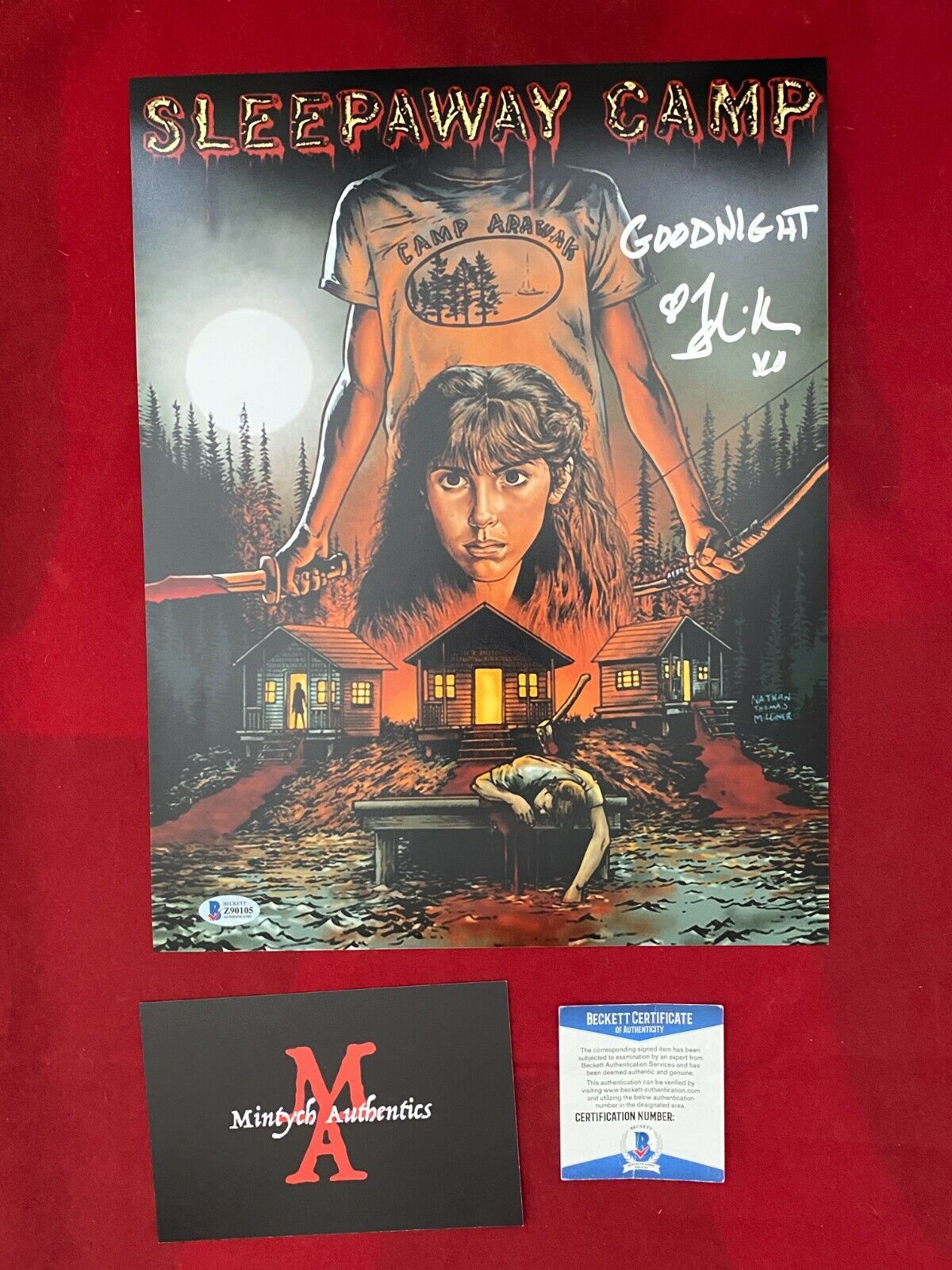 FELISSA ROSE SLEEPAWAY CAMP AUTOGRAPHED SIGNED 11x14 Photo Poster painting! BECKETT COA! HORROR!