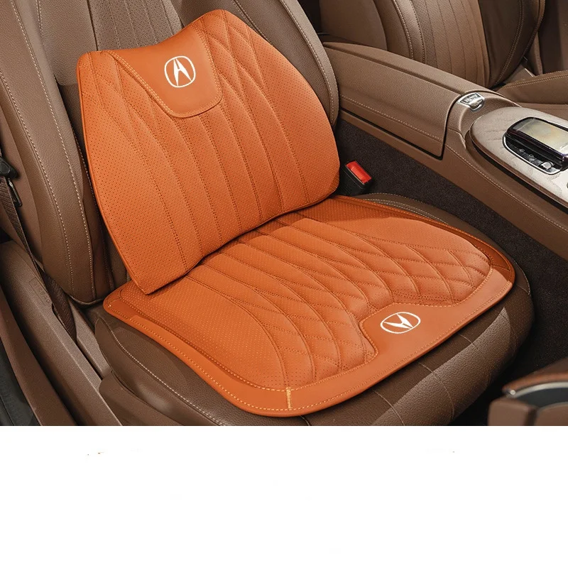 Napa Leather Car Seat Cushion Lumbar Seat Cushion