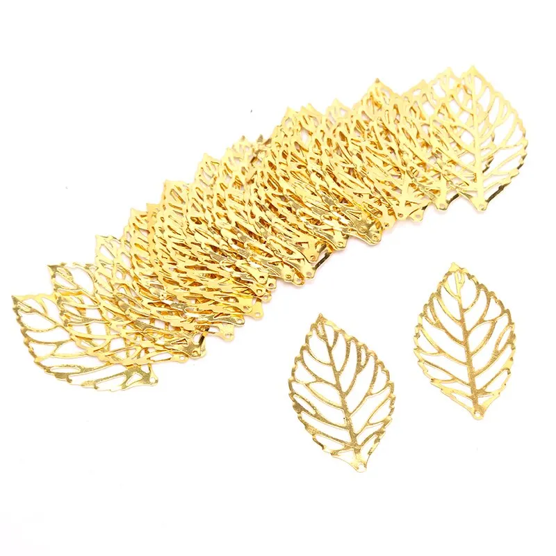 30/20/10 DIY Jewelry Earrings Stud Pin Filigree Flower Wraps Connectors DIY Jewelry Making Accessories Metal Crafts Decoration