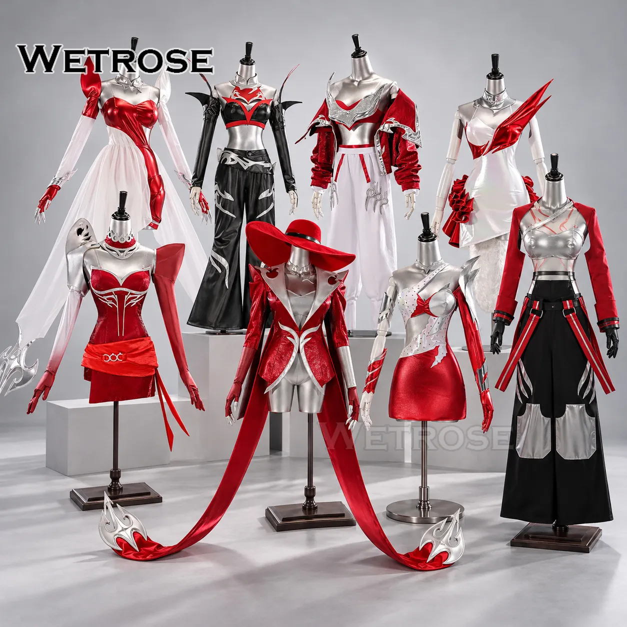 [Wetrose] Pre-Order K/DA 3.0 KDA Heatbringer Firestarter Skins Spotlight Ahri, Akali, Evelynn & Kaisa Game Outfit Cosplay Costume