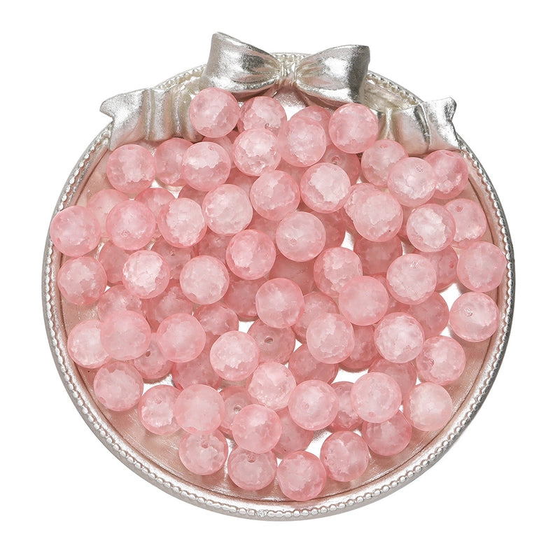 50 PCS/Package Diameter 10mm Diameter 4mm Diameter 8mm Glass Solid Color Jewelry Accessories