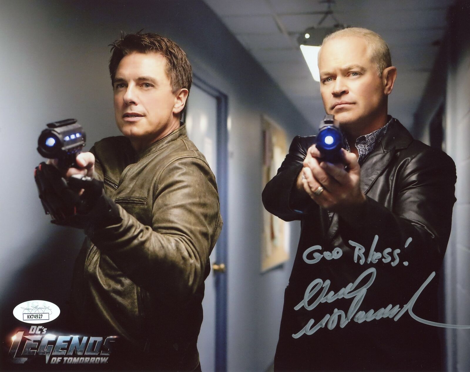 Neal McDonough DAMIEN Legends of Tomorrow 8x10 Photo Poster painting Signed Autograph JSA COA