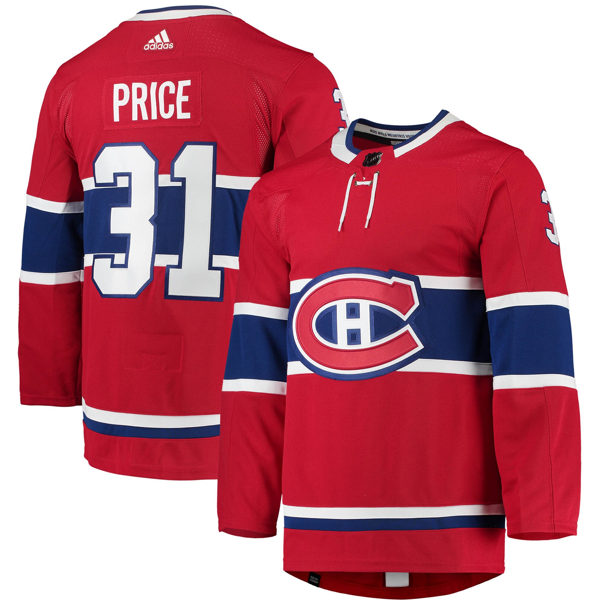 Carey Price Montreal Canadiens  Home Primegreen    Jersey – Red mysite