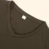 Men's Cuff Zipper Pocket Color Cotton Breathable T-Shirt by Inlyline
