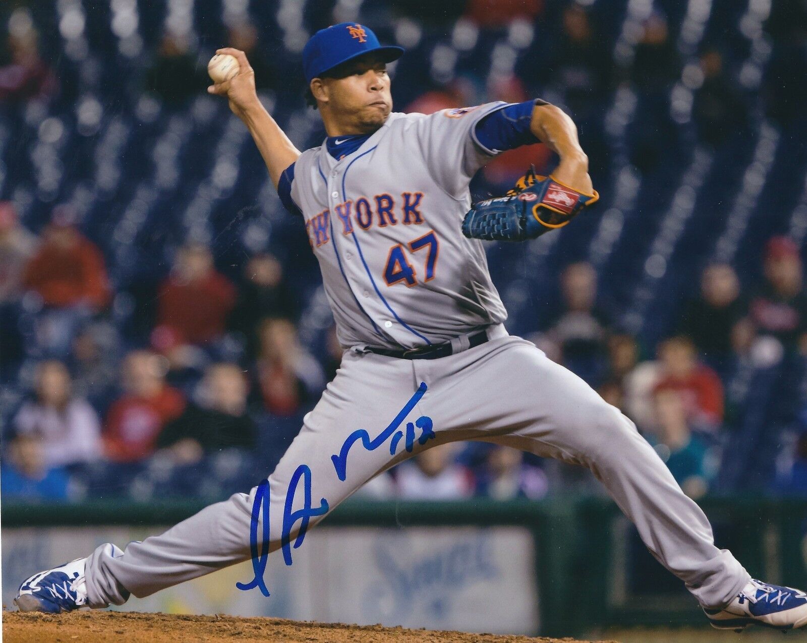 Signed 8x10 HANSEL ROBLES NEW YORK METS Autographed Photo Poster painting - COA