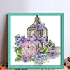 Spring Of Flowers And Lanterns - 14CT Stamped Cross Stitch 38*37cm/14.96*14.57in