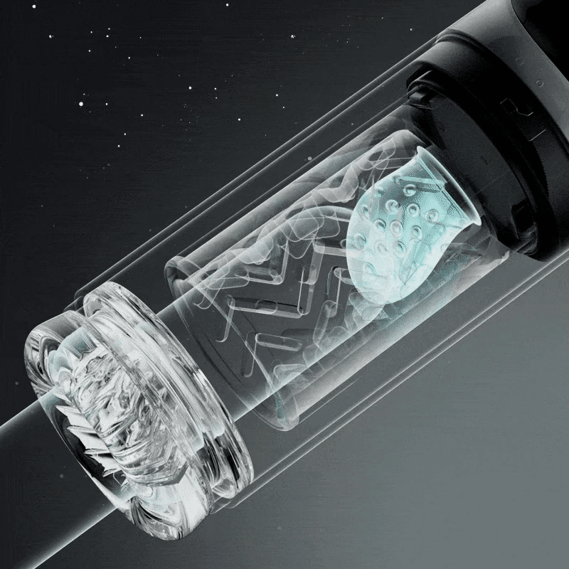 Night Elf 7 Rotation Suction Vacuum Pumps Masturbator Cup