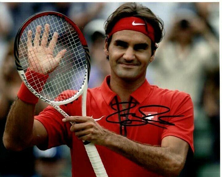 ROGER FEDERER Signed Autographed TENNIS Photo Poster painting