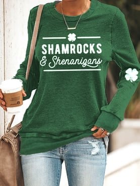 Women's St. Patrick's Day Shamrocks Sweatshirt