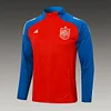 2024 Spain Long Zipped Jacket Red Football Shirt 1:1 Thai Quality