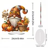 Diamond Painting Acrylic Single Sided November Gnome Ornaments Tabletop Home Office Decor