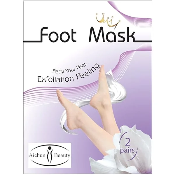 Foot Peel Mask 2 Pack, Peeling Away Calluses and Dead Skin cells, Make Your Feet Baby Soft, Exfoliating Foot Mask, Repair Rough Heels, Get Silky Soft Feet (2 PAIR in 1 PACK)