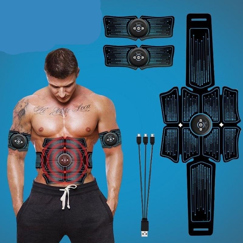 EMS Abdominal Muscle Stimulator Trainer USB Connect Abs Fitness Training Equipment