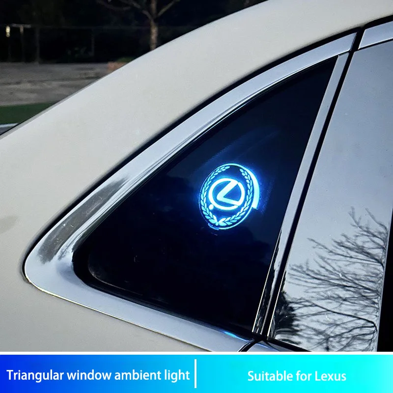 Car smart triangle window atmosphere modification lamp
