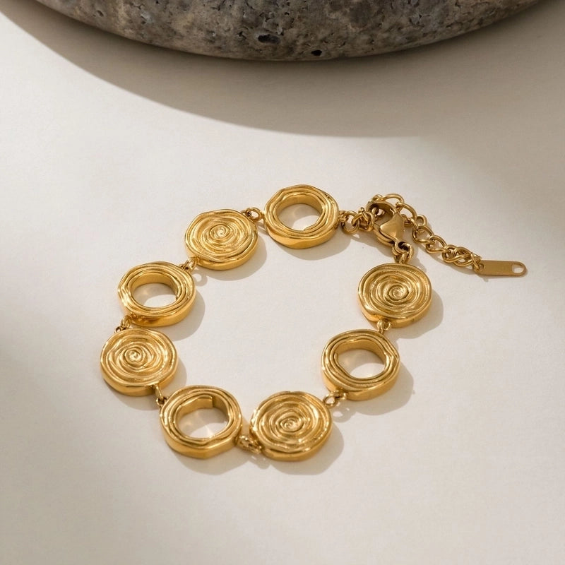 Titanium Steel 18k Gold Plated Retro Cross Plating Pendant Necklace