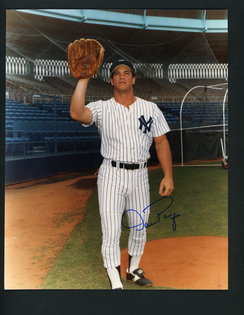 Dan Pasqua Signed Autographed 8 X 10 Photo Poster painting New York Yankees