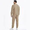 Mens 2 Piece Jacquard Sweatsuit Outfits Hoodie Sweatshirt & Joggers Sweatpants Set Tracksuit