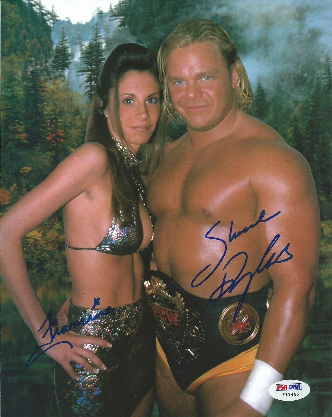 Shane Douglas & Francine Signed 8x10 Photo Poster painting PSA/DNA COA ECW WWE Picture Autograph