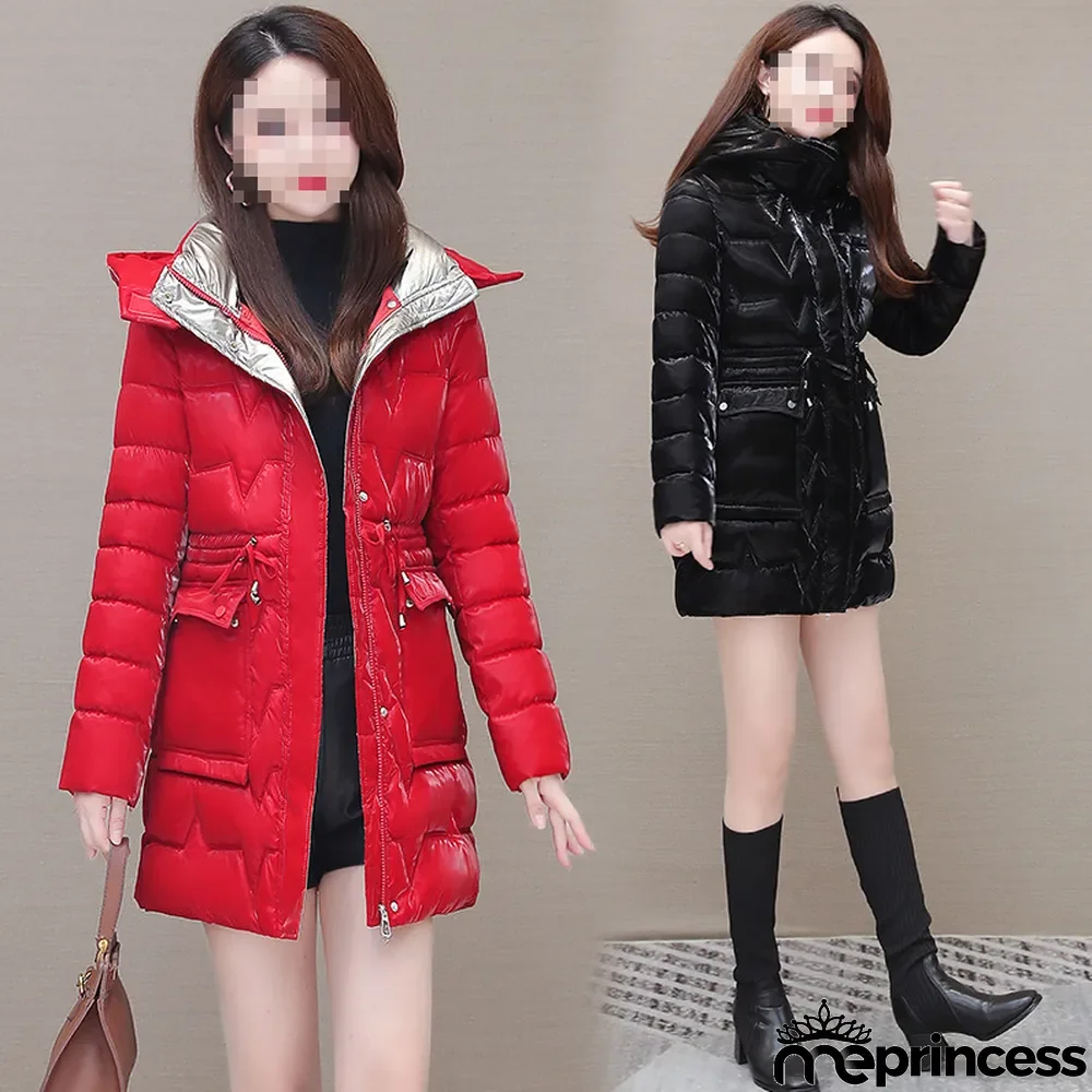 Women Shiny Warm Padded Jacket