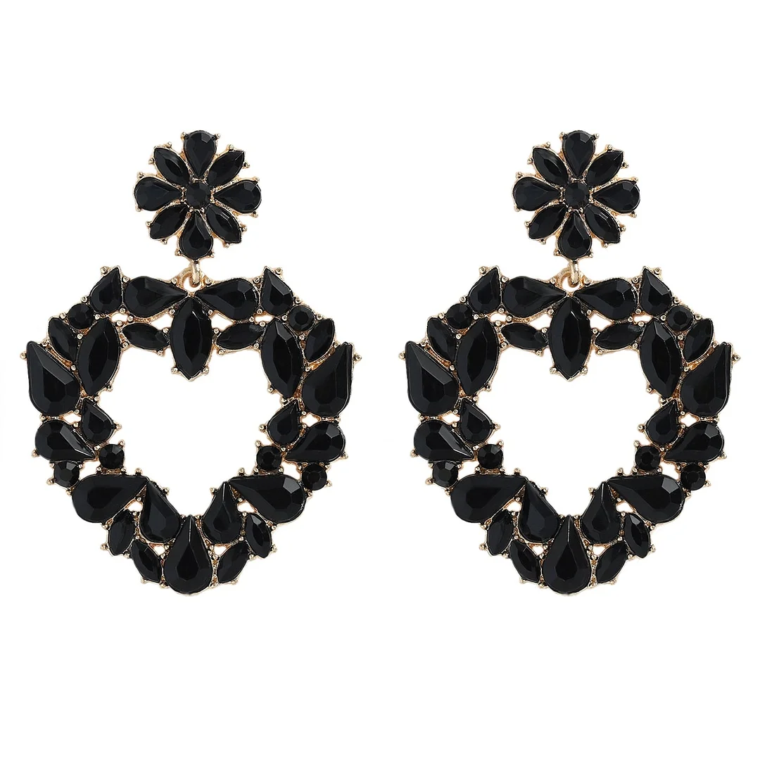 Dvacaman New Designs Crystal Square Drop Earrings for Women 2019 Fashion Rhinestone Statement Earrings Dangle Wedding Jewelry