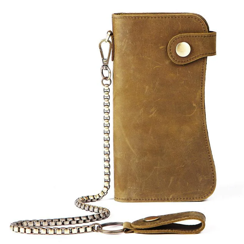 Mens Anti-Theft Vintage Business Wallets Soft Leather Card Holder