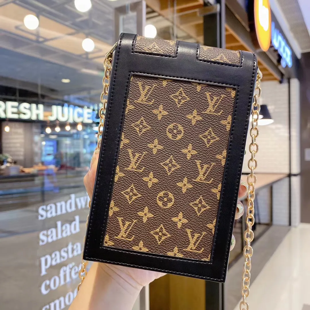 LV Petite Malle Tote Monogrammed Canvas and Leather Trunk Crossbody Bag