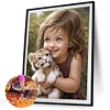 Diamond Painting -DIY Full Square Drill Pet Girl Character(45x55cm)