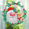  DIY Diamond Painting Art Santa Hanging Craft Home Decor Wreath Kit 