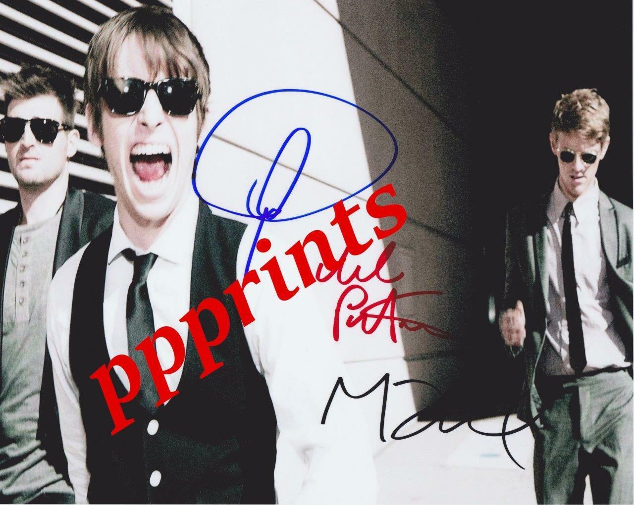 FOSTER THE PEOPLE BAND AUTOGRAPH10X 8