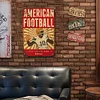 Swono American Football Tin Signs,Gamer Play Football - Metal Tin Signs(8*12Inch/12*16Inch)