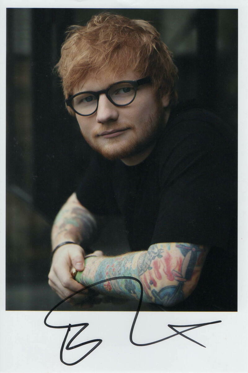 ED SHEERAN SIGNED AUTOGRAPH 6x9 Photo Poster painting - PLUS MULTIPLY DIVIDE EQUALS RARE! W/ JSA