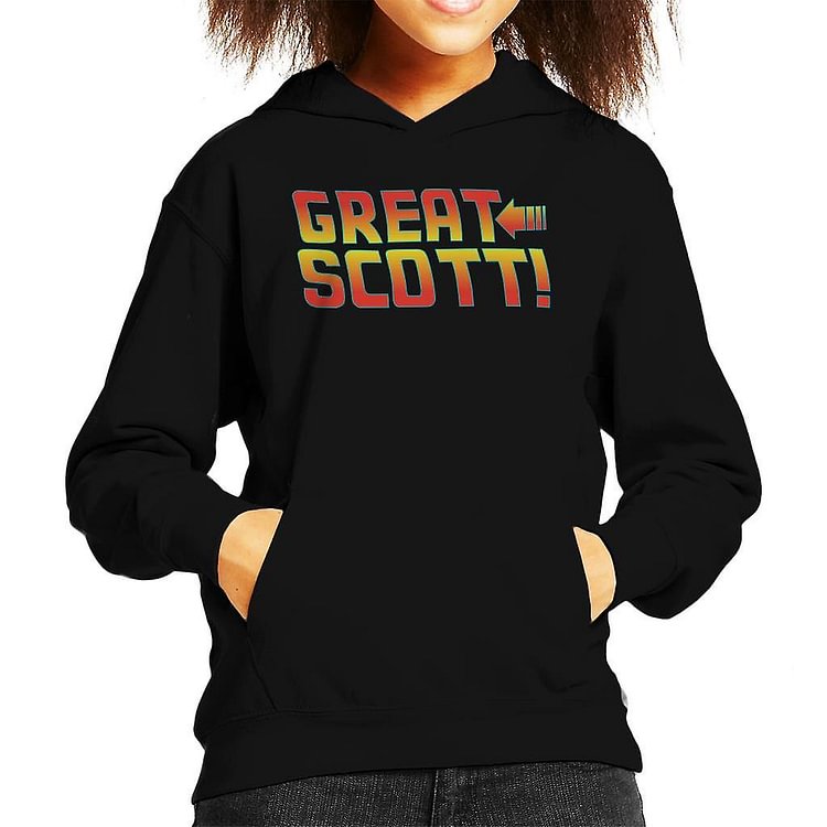 Back To The Future Great Scott Kid's Hooded Sweatshirt