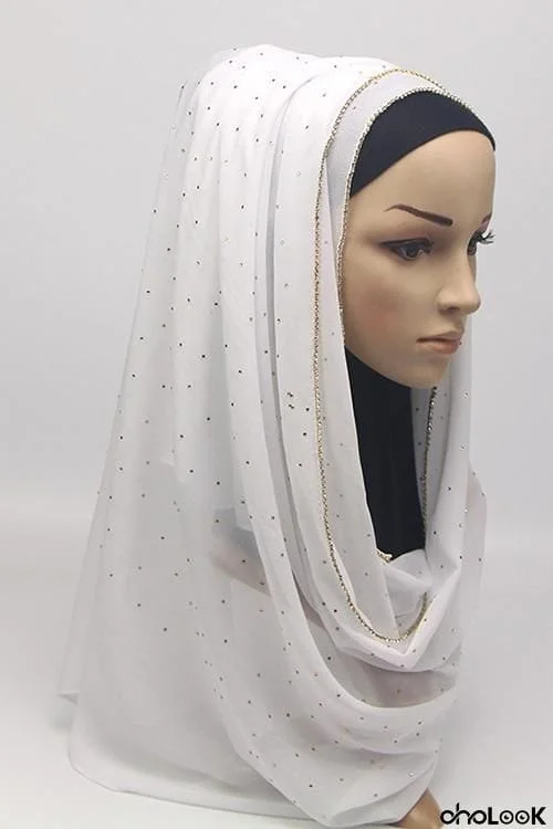 Rhinestone Shawl Scarf