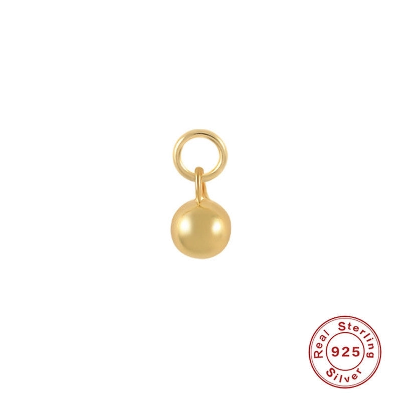 1 Piece 10mmKS115067-Z Sterling Silver Zircon Geometric Pendant Jewelry Accessories