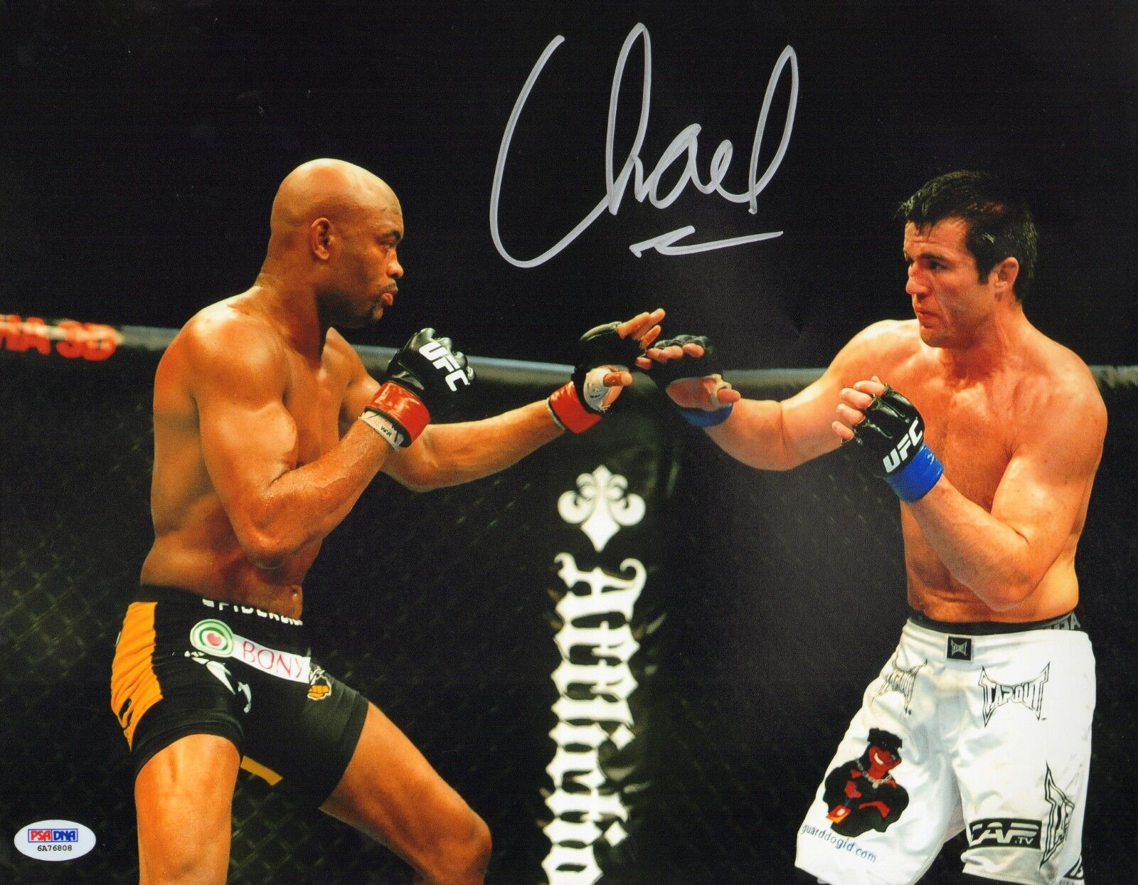 Chael Sonnen Signed UFC 11x14 Photo Poster painting PSA/DNA COA 117 148 Picture Anderson Silva 5