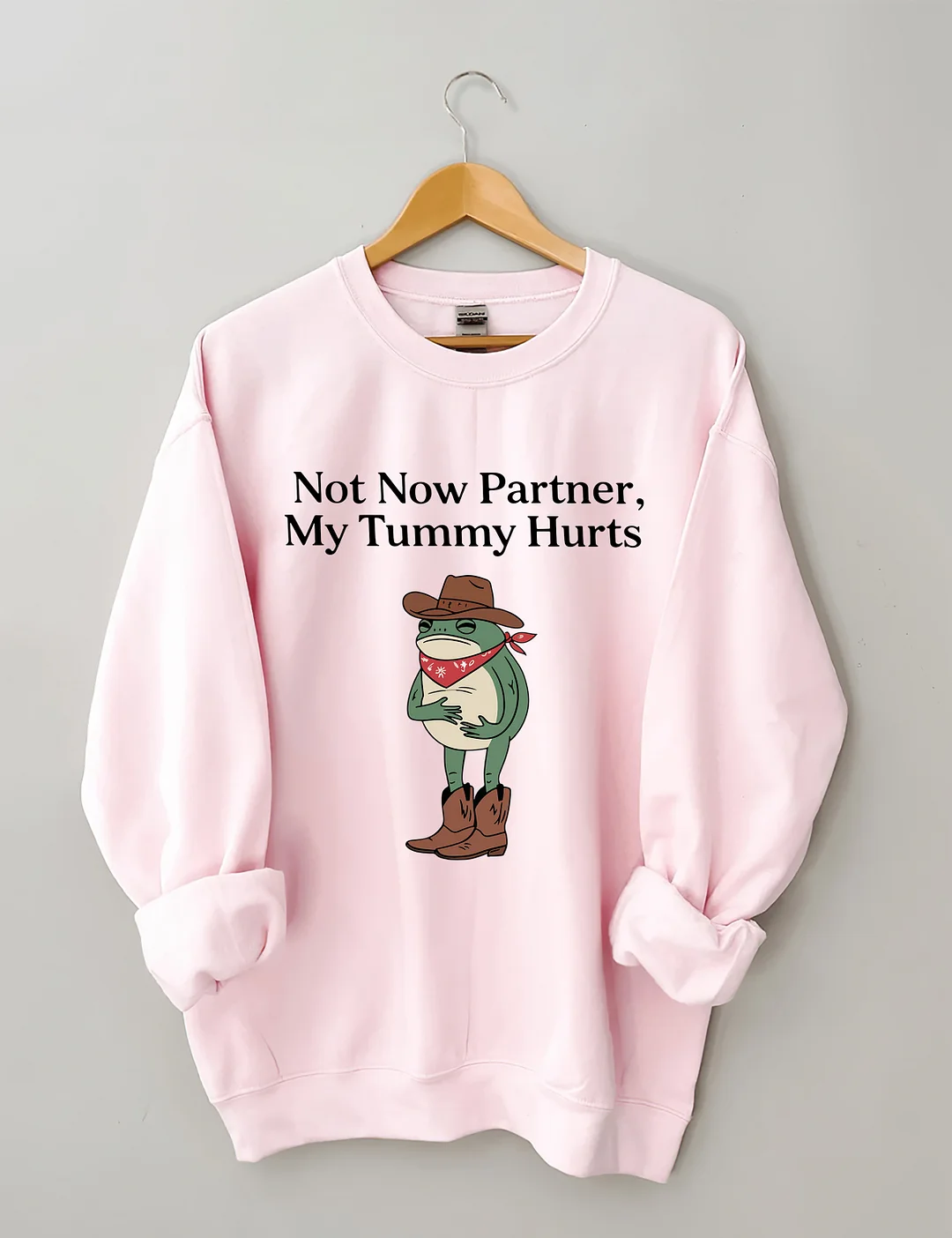 Not Now Partner My Tummy Hurts Sweatshirt