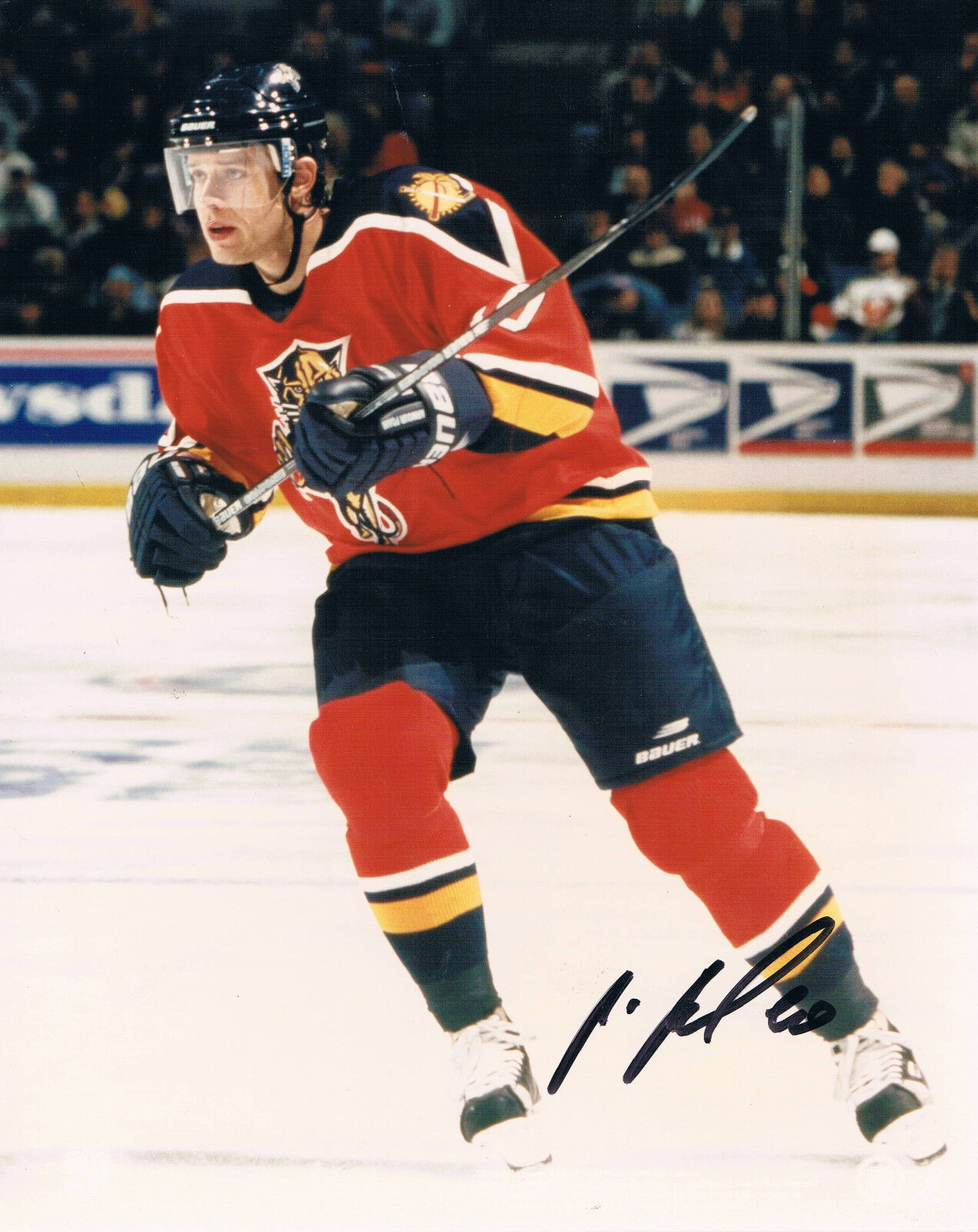 Pavel Bure The Russian Rocket genuine autograph 8x10